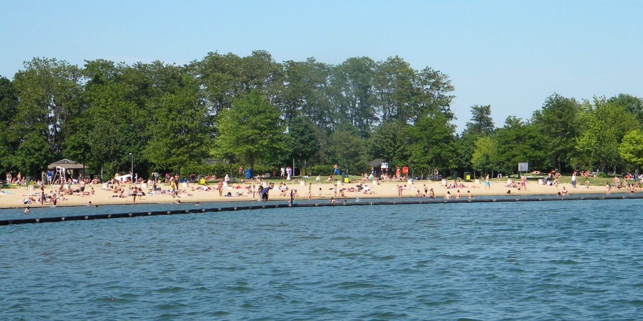 Vijver en strand De Nekker